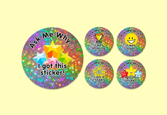 clear holographic stickers